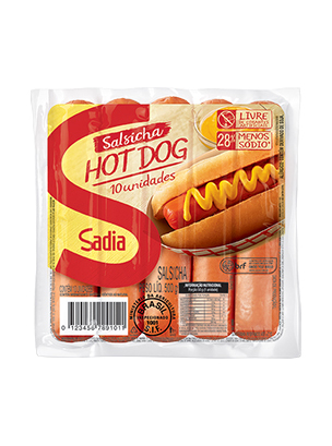 2360 – Salsicha hot dog Sadia pcte com 10 unidades